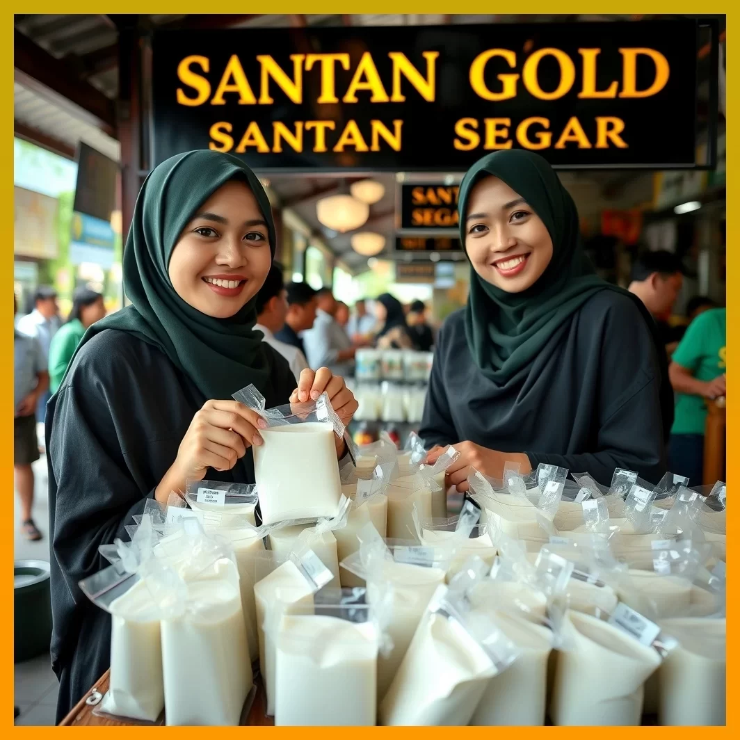 SANTAN GOLD - Pengeluar & Pembekal Santan Original, Santan Pati, Santan Pekat, Santan Asli, Santan Segar Lembah Klang, (Klang Valley) Selangor, Kuala Lumpur. Supply Coconut Milk Fresh Supplier, Distributor